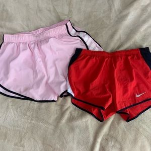 Lot of Women’s Nike Running Shorts Size MD Pink/Red
